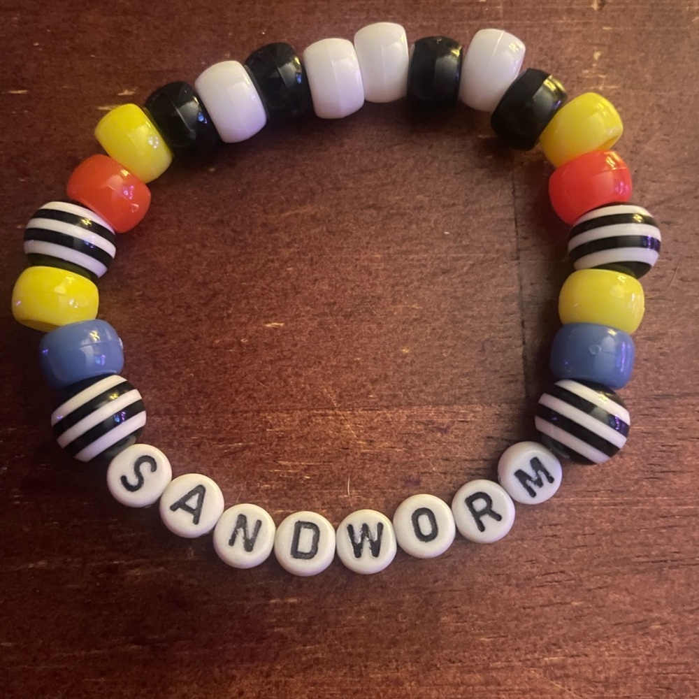 Beetlejuice inspired bracelet